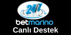 Betmarino canlı destek ekranı üzerinden kullanıcıyla sohbet eden müşteri temsilcisi arayüzü